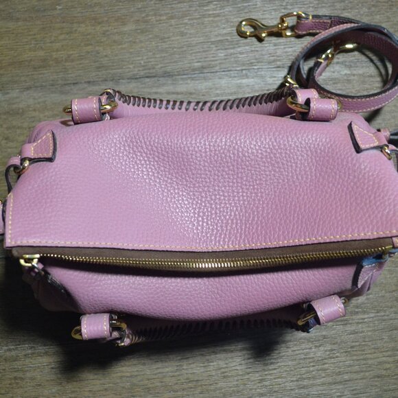 Dooney & Bourke Small Mauve Satchel Bag Purse EUC - Picture 3 of 9